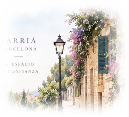 Entorno sereno de Sarrià Barcelona